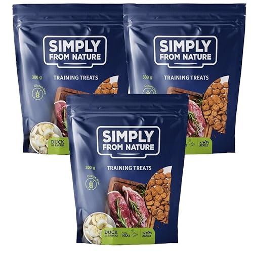 SIMPLY FROM NATURE Trainingsleckerbissen mit Entenfleisch und Banane 3 x 300 g von SIMPLY FROM NATURE