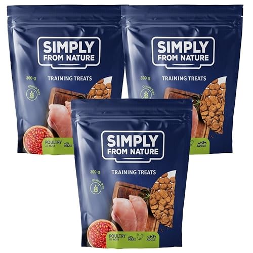 SIMPLY FROM NATURE Trainingsleckerbissen mit Geflügelfleisch und Rose 3 x 300 g von SIMPLY FROM NATURE