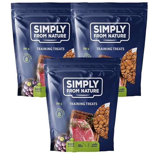 SIMPLY FROM NATURE Trainingssnacks Rindfleisch und Pflaume 3 x 300 g von SIMPLY FROM NATURE