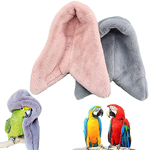 SINFUN Kuschelige Vogel-Decke aus Fleece, für Papageien, warmes Nesthaus, Bett, Hängematte, Spielzeug, Plüsch, für Sittiche, Nymphensittiche, Sittiche, S von SINFUN