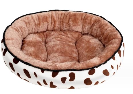 Hundebett Rund Katzenbett Flauschig Donut Kissen Warm Tierbette Winter Plüsch Katzenkorb Weich Haustierbett Waschbar Hundesofa für Kleine Mittelgroße Hunde Katze Entlastung Schlafverbesserung von SIQITECH