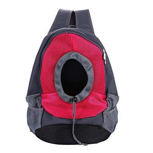 Hundetragetasche Kleine Hunde Katze Hunderucksack Atmungsaktiv Netz Hundetasche Tragbar Hundetragebeutel Verstellbar Katzentasche 5kg Haustier Schultertasche für Reisen Wandern Camping von SIQITECH