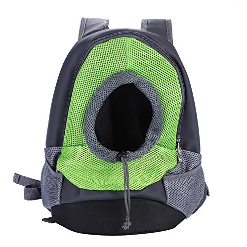 Hundetragetasche Kleine Hunde Katze Hunderucksack Atmungsaktiv Netz Hundetasche Tragbar Hundetragebeutel Verstellbar Katzentasche 5kg Haustier Schultertasche für Reisen Wandern Camping von SIQITECH