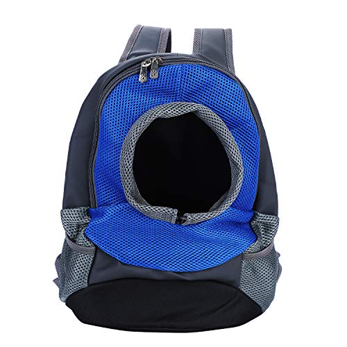 Hundetragetasche Kleine Hunde Katze Hunderucksack Atmungsaktiv Netz Hundetasche Tragbar Hundetragebeutel Verstellbar Katzentasche 5kg Haustier Schultertasche für Reisen Wandern Camping von SIQITECH