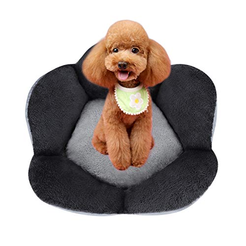 SIQITECH Haustierbett Winter Weich Materiel Hundebett Kleine Mittelgroße Hunde Katzen Kuschelkörbchen Waschbar Warm Hundenest Niedlich Paw Zwinger Hundekörbchen für Balkon Garten Sofa von SIQITECH