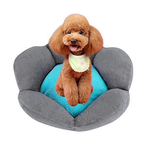 SIQITECH Haustierbett Winter Weich Materiel Hundebett Kleine Mittelgroße Hunde Katzen Kuschelkörbchen Waschbar Warm Hundenest Niedlich Paw Zwinger Hundekörbchen für Balkon Garten Sofa von SIQITECH