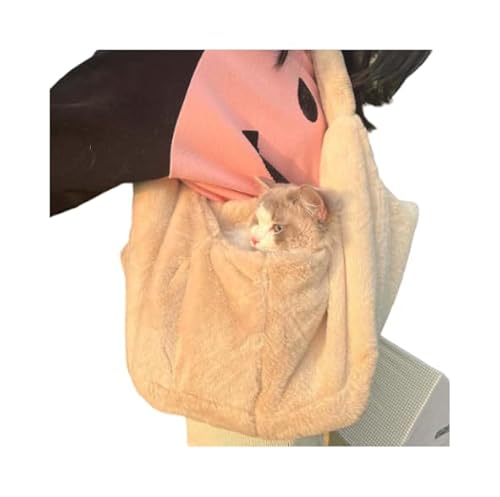 Hundetasche Plüsch Tragetasche Winter Warm Hundetragetasche Gemütliche Katzentasche Atmungsaktive Transporttasche Tragbar Katzentragetasche Haustiertasche für Hund Welpen Katze von SIQITECH