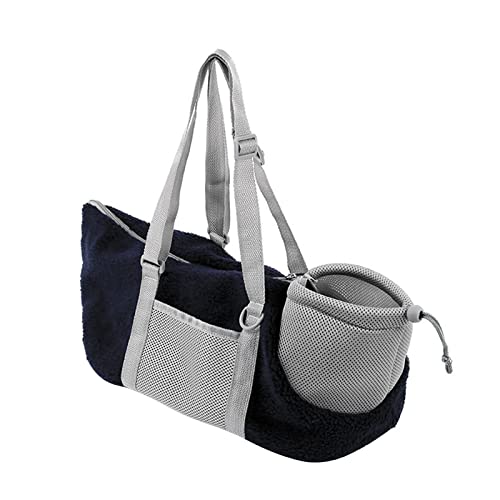 Hundetragetasche mit verstellbarem Schultergurt Hundetasche Winter Warm Umhängetasche Haustiere Faltbar Transporttasche katzentasche Atmungsaktive Reise Träger für Katze Welpen unter 4kg von SIQITECH