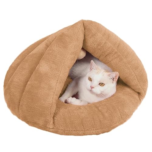 Cozy Cave Hundebett Hund Katze Schlafsack Höhle Kuscheln Hundebett mit Kapuze Weiches Plüsch Hund Beruhigendes Bett Kissen Hundezelt Kuschelhöhle Hund Kuschelkissen Warm Hund Iglubett Haus für Kleine von SIQITECHUK