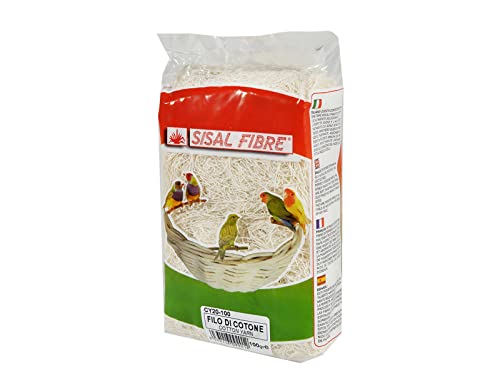 Sisal Faser Sharpie weiße Faser für Vogel 100 g von SISAL FIBRE