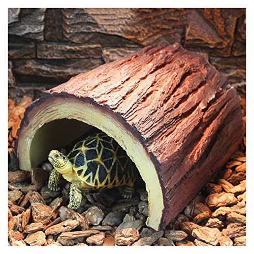 Reptil Fütterungsbox Terrarium Amphibien Futterbox Reptilienversteck Reptilienvermeidung Höhlensimulation Rinde Amphibienlandschaft Eidechse Futterbox Ornament Reptilienzuchtbox Reptilienfütterung ( C von SISWIM