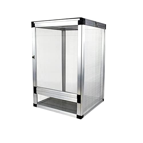 SISWIM Reptil Fütterungsbox Terrarium Amphibien Futterbox Transparent Reptile Feeder Aluminium Reptile Feeder Spinnen Eidechsen Grillen Reptilienzuchtbox Reptilienfütterung von SISWIM