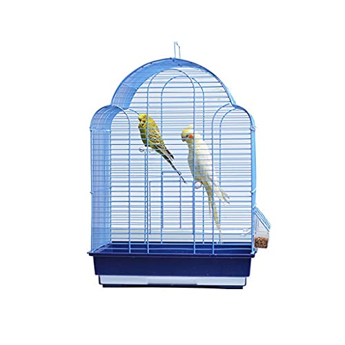 SISWIM Vogelkäfig Modische Birdcage Tiger Skin Black Pfingstroy Parrot Schmiedeeiser Birdcage mit Fütterungsschale for kleine Vögel, Finken, Liebesvögel Haustierzubehör von SISWIM