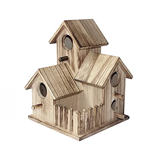 Vogelkäfig Vogelkäfig Zuchtbox Schwarz Phoenix Tiger Haut Pfingstrose Papagei Vogelhaus Outdoor Vogel Nest Vogel Käfig Retro Vogel Nest Haustierzubehör (Size : B) von SISWIM