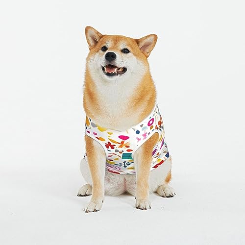 Siulas Klassische Hundeangstjacke, bequeme Haustierbekleidung für Katzen und Hunde, Happy Birthday Hintergrundmantel für kleine, mittelgroße und große Hunde von SIULAS