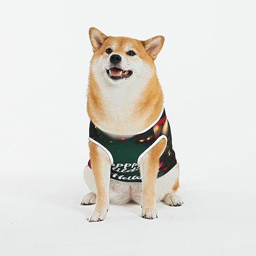 Siulas Klassische Hundeangstjacke, bequeme Haustierbekleidung für Katzen und Hunde, Happy Holidays Mantel für kleine, mittelgroße und große Hunde von SIULAS