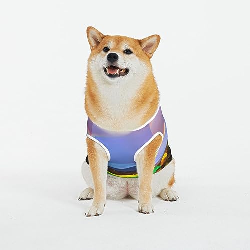 Siulas Klassische Hundeangstjacke, bequeme Haustierbekleidung für Katzen und Hunde, Regenbogenmantel für kleine, mittelgroße und große Hunde von SIULAS