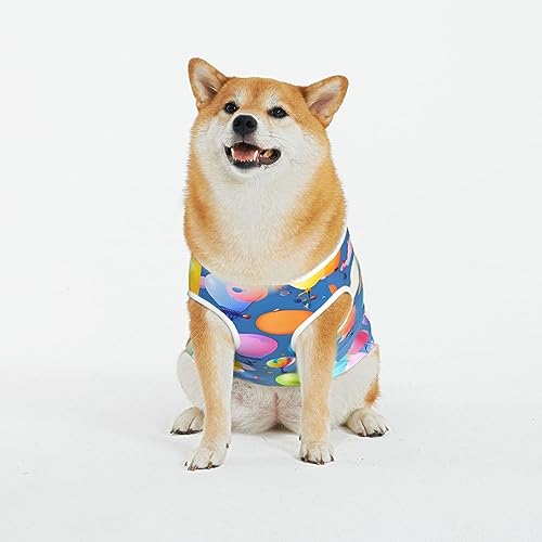 Siulas Klassische Hundeangstjacke, bequeme Haustierbekleidung für Katzen und Hunde, bunter Ballonmantel für kleine, mittelgroße und große Hunde von SIULAS