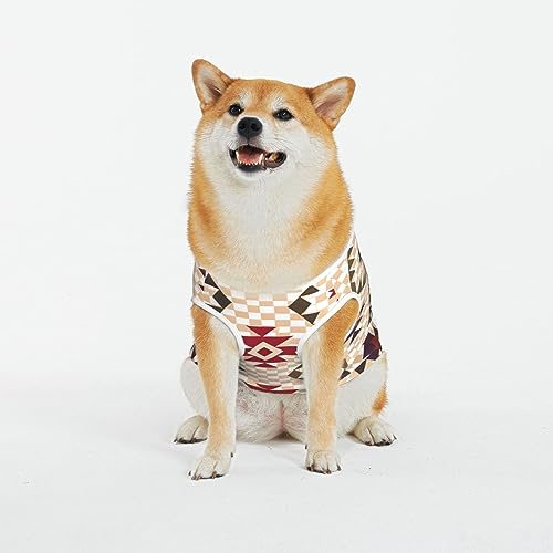 Siulas Klassische Hundeangstjacke, bequeme Haustierbekleidung für Katzen und Hunde, geometrischer Vektormantel für kleine, mittelgroße und große Hunde von SIULAS