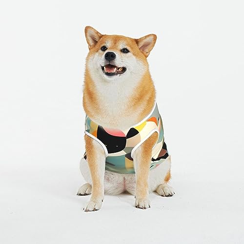 Siulas Klassische Hundeangstjacke, bequeme Haustierbekleidung für Katzen und Hunde, moderne Kunst, Katzenmantel für kleine, mittelgroße und große Hunde von SIULAS