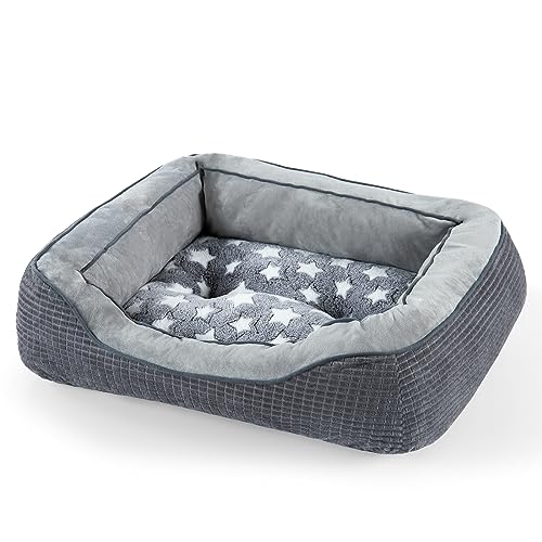 SIWA MARY Hundebetten für mittelgroße und große Hunde, waschbares Hundesofa mit breiten Seiten, Pentagramm-Muster-Design, langlebiges Haustier-Kuschelbett, wärmendes weiches orthopädisches Hundebett von SIWA MARY