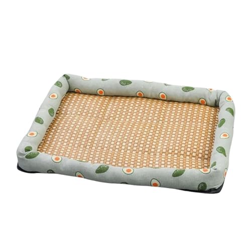 Gewebte Matte für Haustiere Haustierbett Schlafmatte Rattan Sofa Für Matratze Geeignet-E-40x30 cm von SJFYB