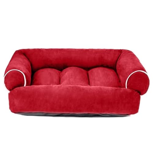 SJHDHDA Haustier-Sofa-Matte aus Hirschleder, Fleece-Baumwolle, weich, warm, Schlafbett für Hunde, Decke, Kissen, Zwinger für kleine und mittelgroße Hunde, Heimtierbedarf Learned extensively von SJHDHDA