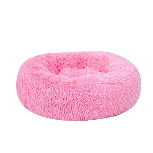 SJHDHDA Hundehütte für Hunde und Katzen, weiches, rundes Hundebett, warm, langes Plüsch-Welpenkissen, Nest, Bequeme Hunde- und Katzenhausmatte-F_40 cm_ Learned extensively von SJHDHDA