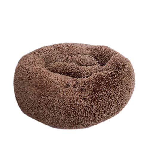 SJHDHDA Hundehütte für Hunde und Katzen, weiches, rundes Hundebett, warm, langes Plüsch-Welpenkissen, Nest, Bequeme Hunde- und Katzenhausmatte-K_70 cm_ Learned extensively von SJHDHDA