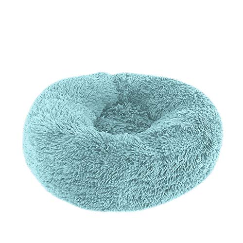 SJHDHDA Hundehütte für Hunde und Katzen, weiches, rundes Hundebett, warm, langes Plüsch-Welpenkissen, Nest, Bequeme Hunde- und Katzenhausmatte-M_60 cm_ Learned extensively von SJHDHDA