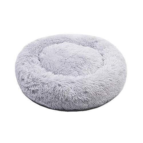 SJHDHDA Hundehütte für Hunde und Katzen, weiches, rundes Hundebett, warm, langes Plüsch-Welpenkissen, Nest, Bequeme Hunde- und Katzenhausmatte-N_40 cm_ Learned extensively von SJHDHDA