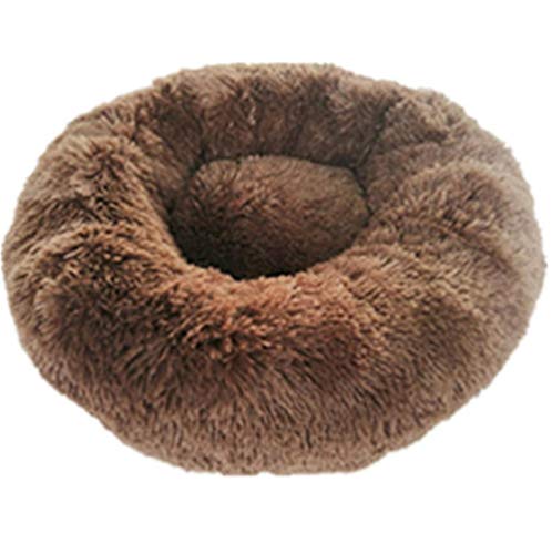 SJHDHDA Warmes Fleece-Hundebett, 50, 60, 70, 80 cm, rundes Haustier-Liegekissen für kleine, mittelgroße und große Hunde und Katzen, Winter-Hundezwinger, Hundewelpenmatte, 5_Durchmesser_50 cm Learned von SJHDHDA