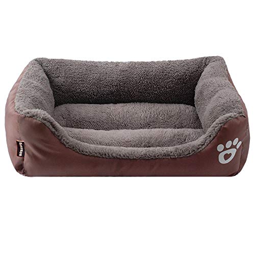 Tiere Katzenbedarf Großer Hundekissenkorb Zwinger Haustiere Hausmattenkorb für großes mittelgroßes Hundebett Katzenkorb Hundehütte-Kaffee_XXXL_110 cm x 85 cm x 19 cm Learned extensively von SJHDHDA