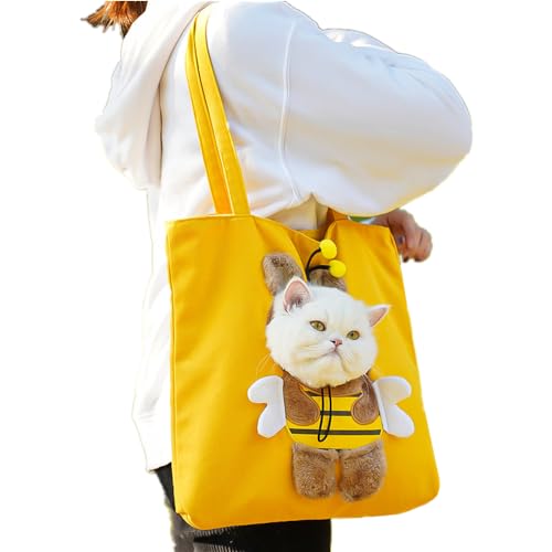 Haustier-Tragetasche, Hundetragetasche, Haustier-Tragetasche für kleine Hunde und Katzen und Kleintiere, tragbare Haustier-Reisetasche, freihändige Tragetasche, Haustiertasche für Outdoor-Reisen, von SJTJSPX