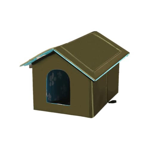 Katzenhaus Draußen Hundehaus Wasserdicht Katzenhöhle Indoor und Outdoor Haustierhaus Faltbare Hundehütte mit Abnehmbarem Matte Katzennisch Hunde Nische Für Kaninchen, Streuner Haustiere von SJTJSPX