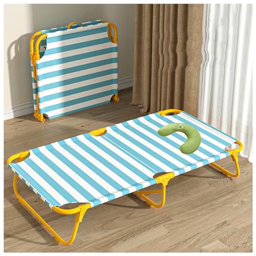 SJWJWOO Erhöhtes Hundebett, groß, mit Kissen, kein Zusammenbau erforderlich, kaufest, atmungsaktiv, kühlend, Outdoor-Hundebetten für Katzen, Hunde, Camping oder Strand, Blau, 106 x 61 x 22 cm von SJWJWOO