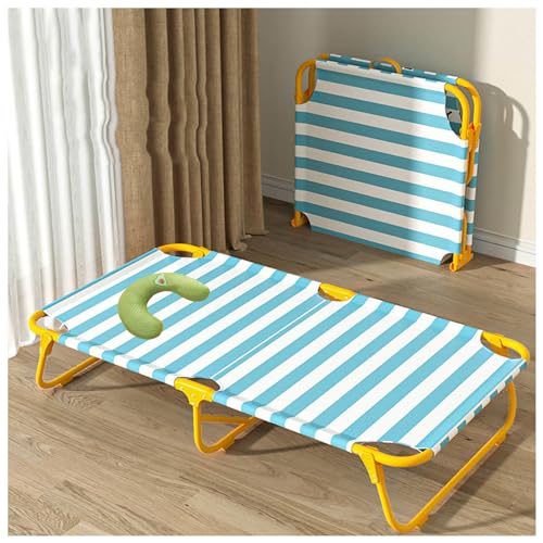 SJWJWOO Erhöhtes Hundebett mit Kissen, keine Montage erforderlich, kaufest, atmungsaktiv, kühlend, erhöhtes Hundebett für Katzen, Hunde, Camping oder Strand, Blau, Größe XL 119 x 80 x 23 cm von SJWJWOO