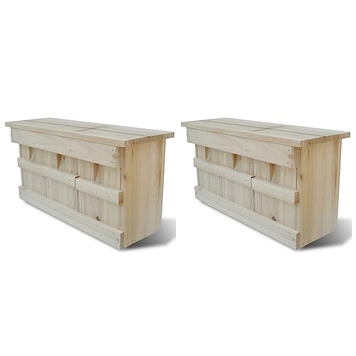 SKM Spatzenhaus 2 STK. Holz 44 x 15,5 x 21,5 cm, Weight: 3.6 kg, 276008 von SKM