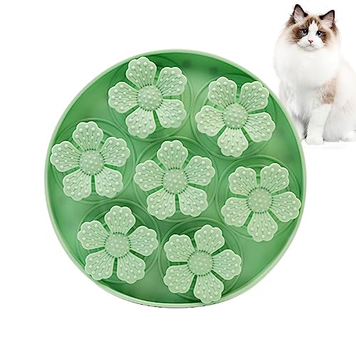 SKUDA Katzenleckmatte,rutschfeste Silikon-Leckunterlage für Hunde - Hunde-Puzzle-Anreicherungsspielzeug, Leckkissen für Hunde zum Baden, Leckmatte zur Linderung von Angstzuständen, Leckereien von SKUDA