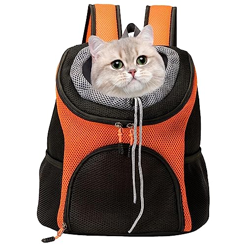 SKUDA Katzenrucksack - Bequeme Reisetragetaschen für Katzen und Hunde - Belüftetes Design, Schnallenunterstützung, tragbare Katzen- und Hundetasche für Reisen, Wandern, Outdoor-Einsatz von SKUDA