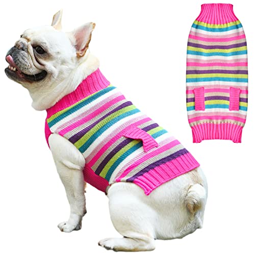 SKXEO Weihnachten Hund Pullover Kostüm, Neujahr Haustier Kostüm warm Winter Pullover gestrickt Weihnachten Haustier Kleidung für Welpen Katze Hunde von SKXEO