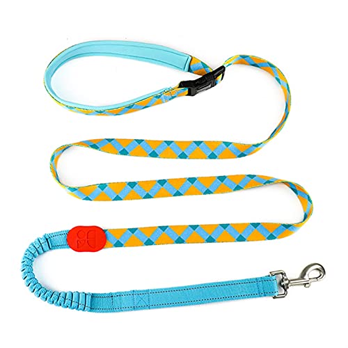 SLAHAJ Hundeleine Hundeleine zum Trainieren Hundeleine Running Hands Free Elastic Reflective Training Pet Bungee Hundeleine(Sunrise) von SLAHAJ