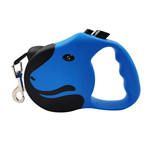 SLAHAJ Hundeleine Hundeleine zum Trainieren Pet Automatische einziehbare Zugseil Hundeleine Einziehbare Hundekette Heimtierbedarf(A-Blue,5 M) von SLAHAJ