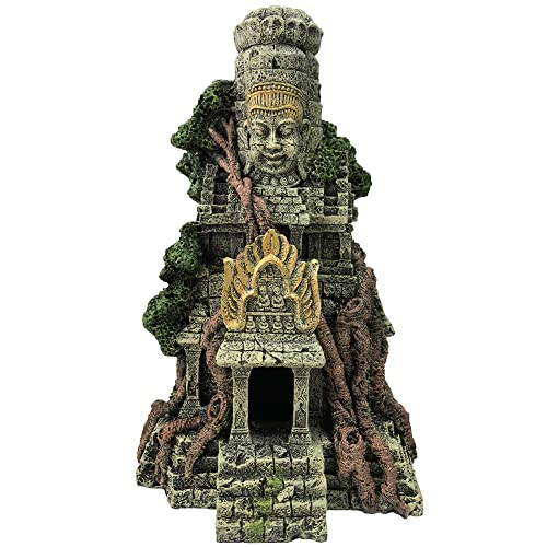 SLOCME Aquarium Angkor Wat Buddha Statue Tempeldekoration – Aquarium Zen Ornament Buddha Dekor bringt viel Glück von SLOCME