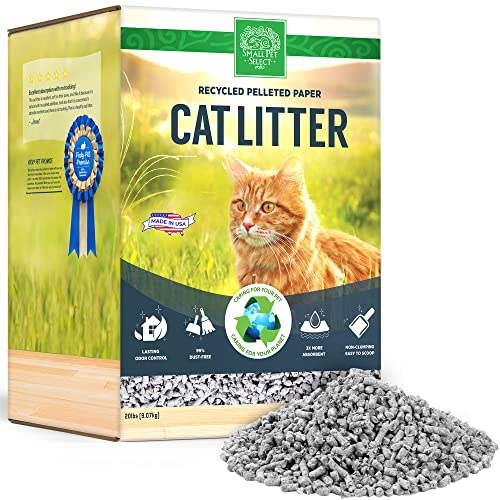 Small Pet Select - Katzenstreu aus recyceltem Pellets aus Papier, 9,07 kg von SMALL PET SELECT