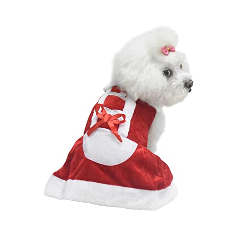 Sarekung red Christmas Dog Kleidung Santa Doggy kostüme Kleidung pet bekleid pet Kleider für kleine & mittlere Hunde von SMDARROY