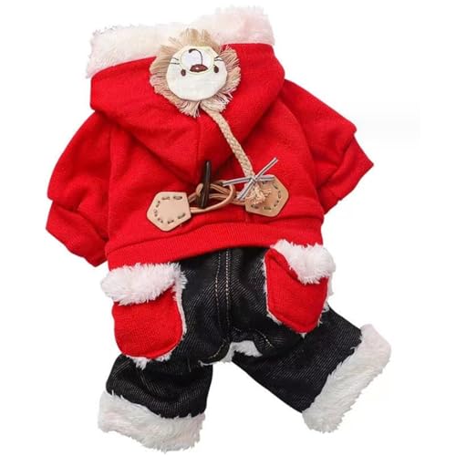 Hundebekleidung Hund Hoodie Rothund Kleidung warm warm Dicke Welpenkleidung für den Herbst Winter süßer Hundes Weihnachts Outfit Weich gemütlich kleine Hund Kleidung Waschbare Haustier Kleidung s s von SMELEYOU