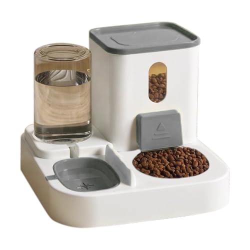 Spenderset für Katzen und Hunde, Teile, Wasserspender für Haustiere, Tränke und Futternapf, Futter- und Wasserspender, 2 Stück (KIT3473GRAIS) von SMELL & SMILE