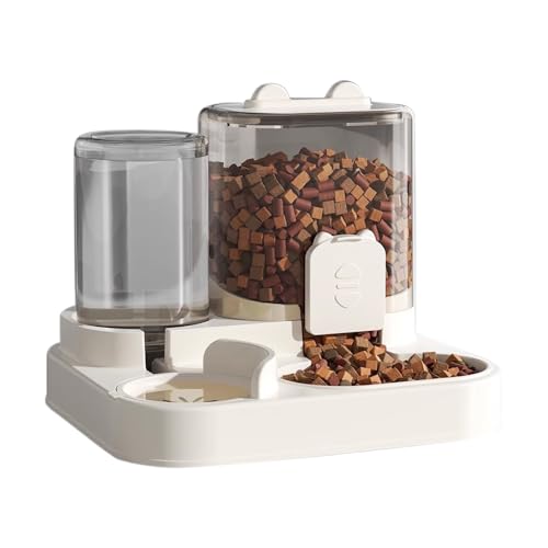 Spenderset für Katzen und Hunde, Wasserspender für Haustiere, Tränke und Futternapf, Futter- und Wasserspender, 2 Stück (KIT3468) von SMELL & SMILE