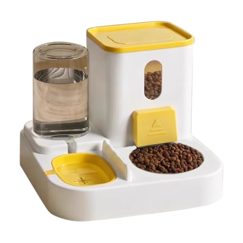 Spenderset für Katzen und Hunde, Wasserspender für Haustiere, Tränke und Futternapf, Futter- und Wasserspender, 2 Stück (KIT3473 Amari) von SMELL & SMILE